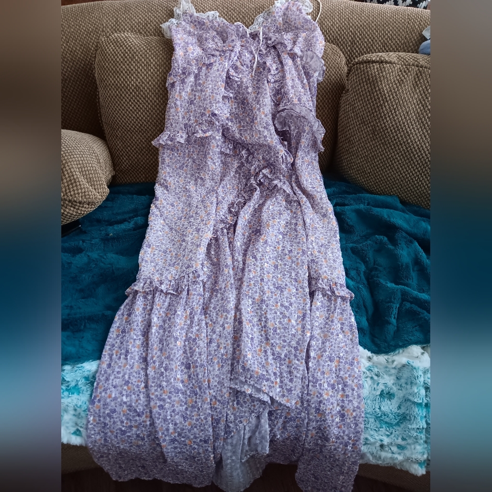 For Love and Lemons Cayne Maxi Dress Sz XL